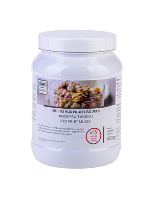 muesli proteico frutti rossi in barattolo