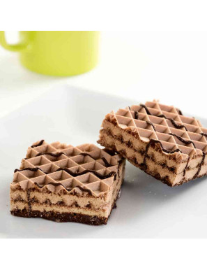 Wafer proteico al gusto cioccolato