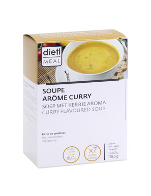 Vellutata curry ricca di proteine