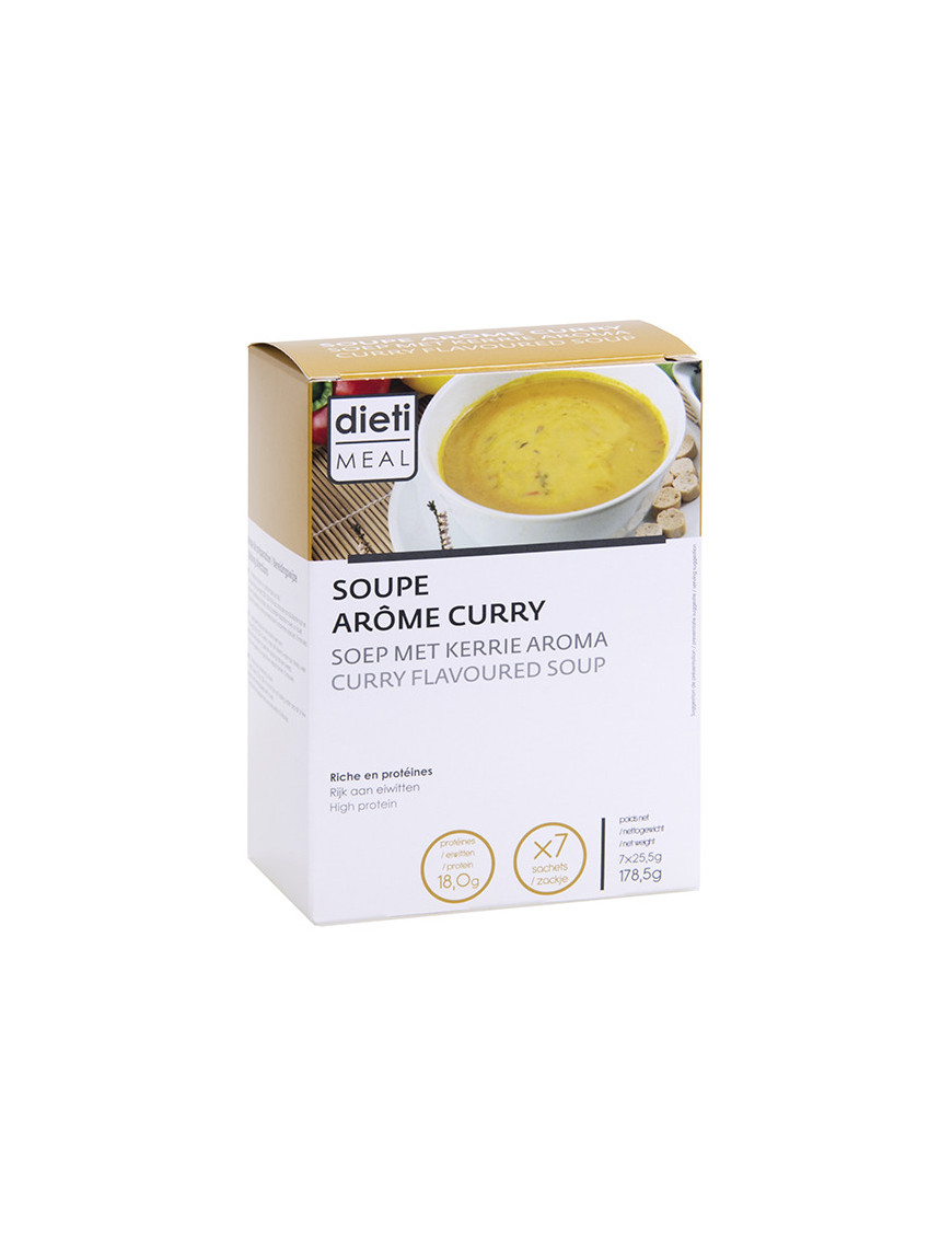 Vellutata curry ricca di proteine