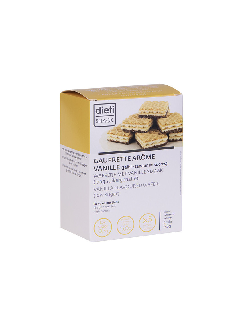 Dietisnack wafer gusto vaniglia