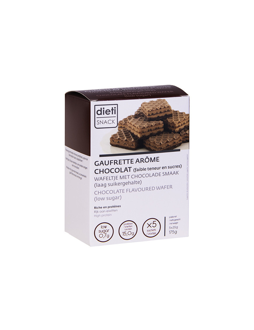 Dietisnack wafer gusto cioccolato
