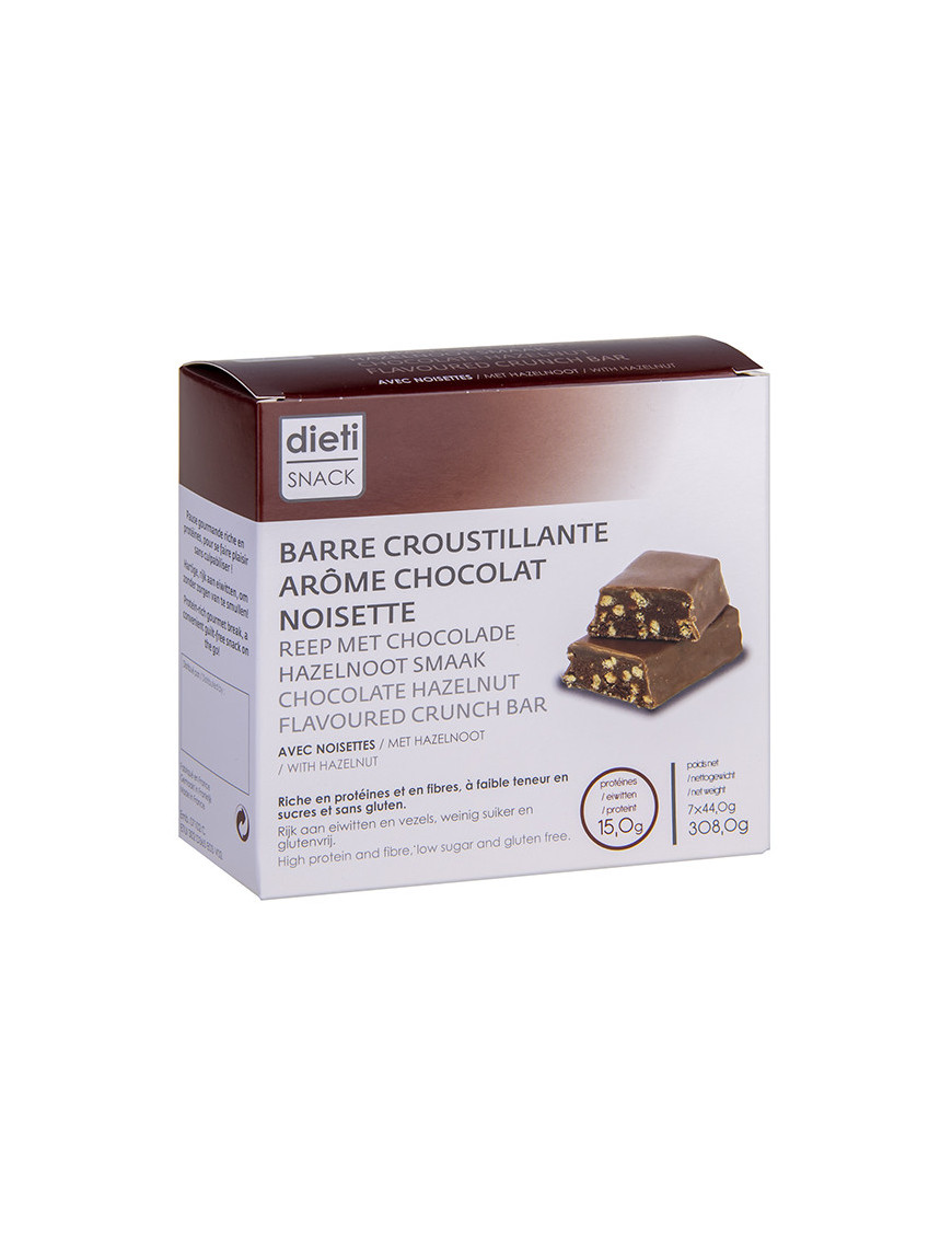 Barretta proteica al cioccolato e nocciola