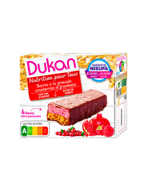 4 barrette Dukan ai frutti rossi e cioccolato