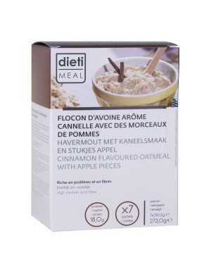 Porridge proteico mela e cannella