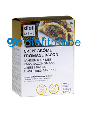 Crêpe proteica formaggio e bacon