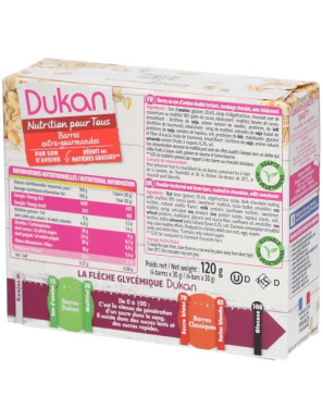 Dukan barrette di crusca con cioccolato fondente