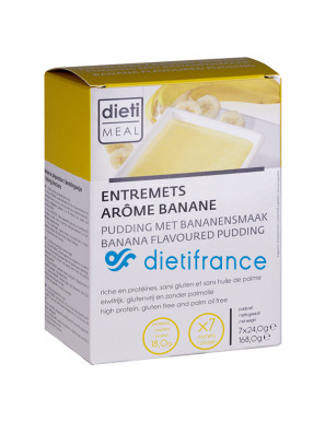 Budino proteico alla banana