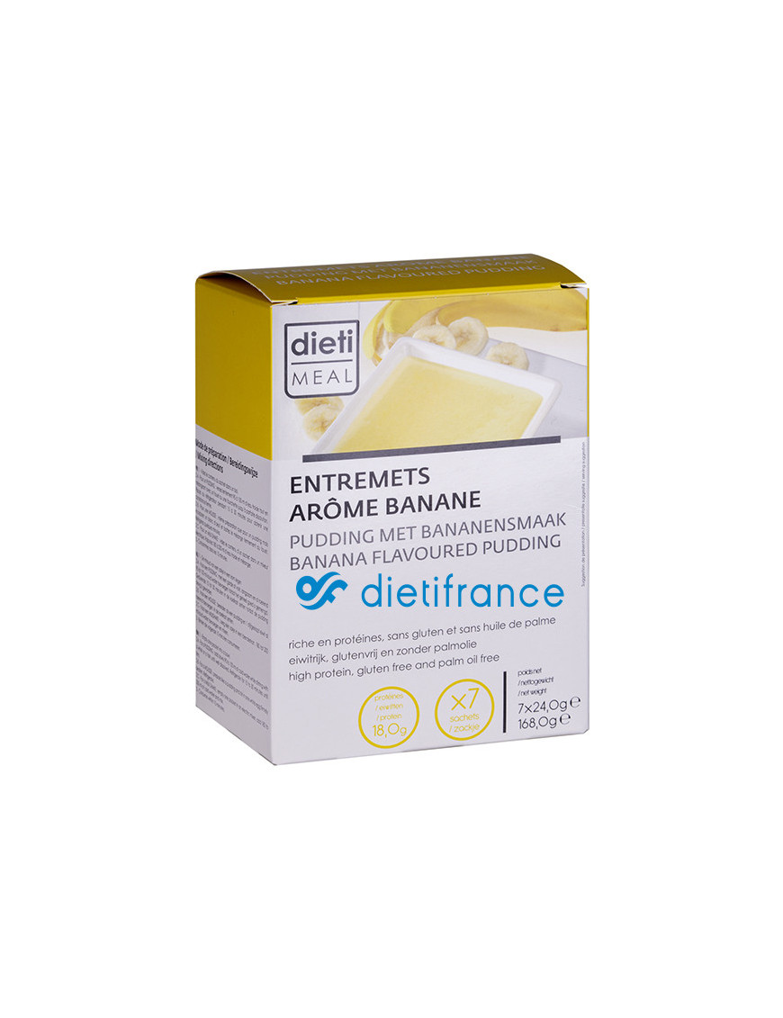 Budino proteico alla banana