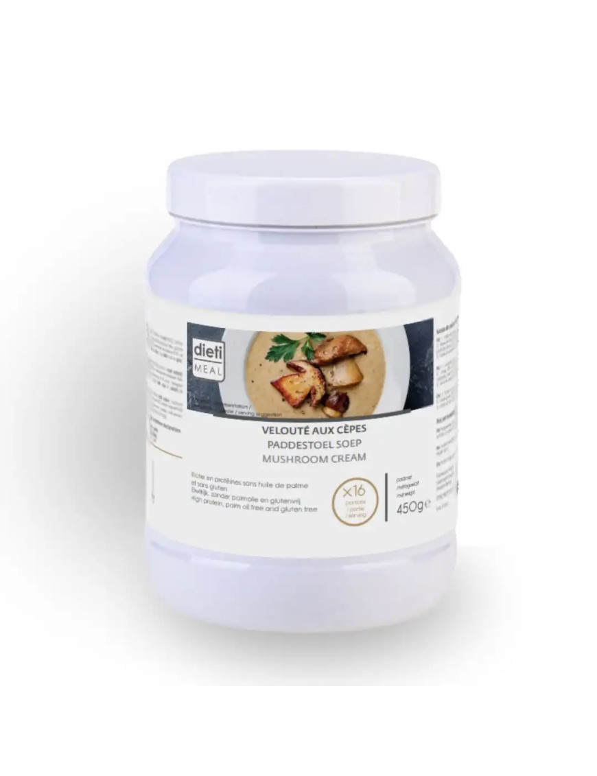 Vellutata ai Funghi Porcini. Barattolo Proteine 450 g