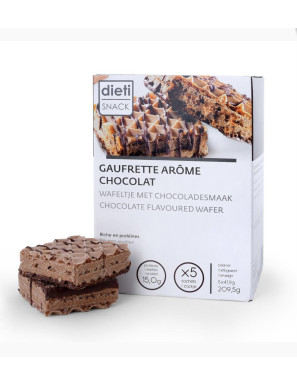 Dietisnack wafer proteico gusto cioccolato per il controllo del peso