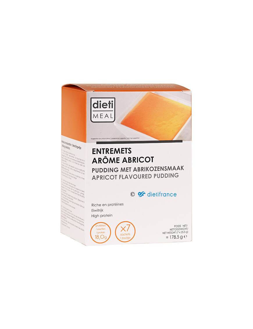 Budino proteico di albicocche