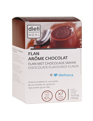 Flan proteico al cioccolato