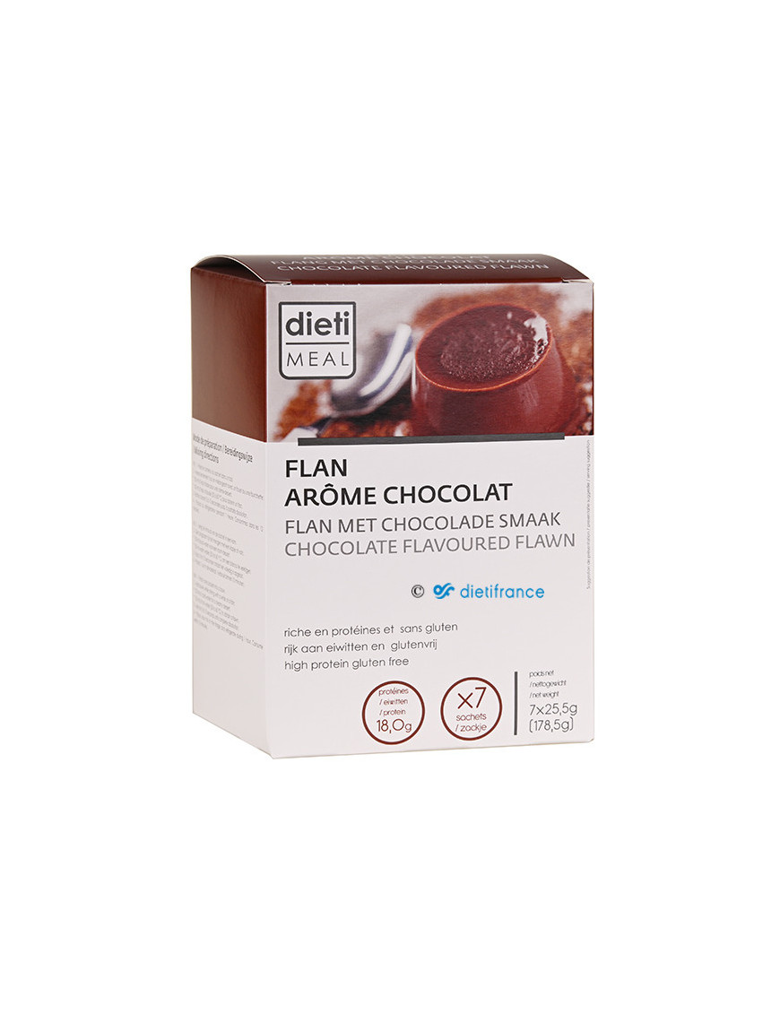 Flan proteico al cioccolato