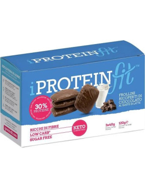 Iproteinfit frollini proteici al cioccolato gusto latte