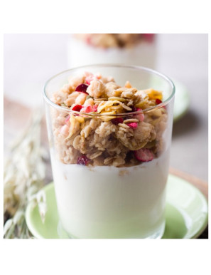 muesli proteico frutti rossi in barattolo