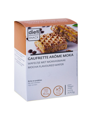 Wafer proteico al gusto caffè