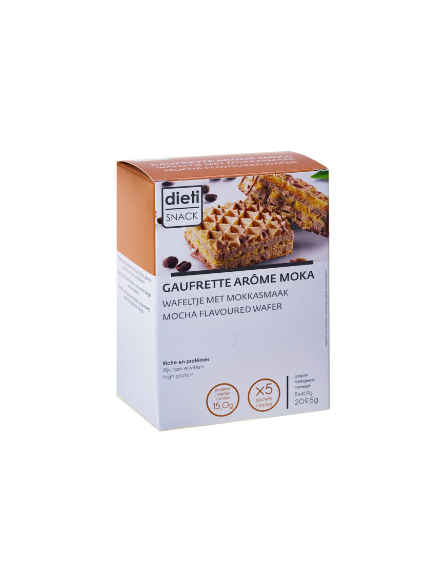 Wafer proteico al gusto caffè