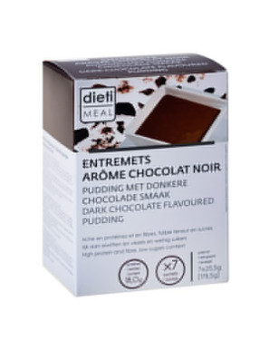 Dessert proteico al cioccolato fondente