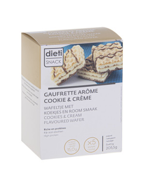 Wafer proteico gusto Cookie and Cream