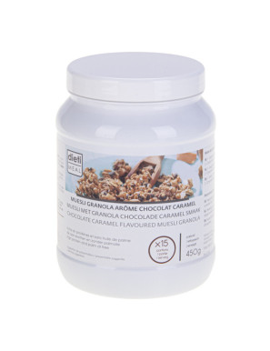 Muesli proteico cioccolato e caramello