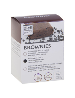 Brownies proteici con gocce di cioccolato